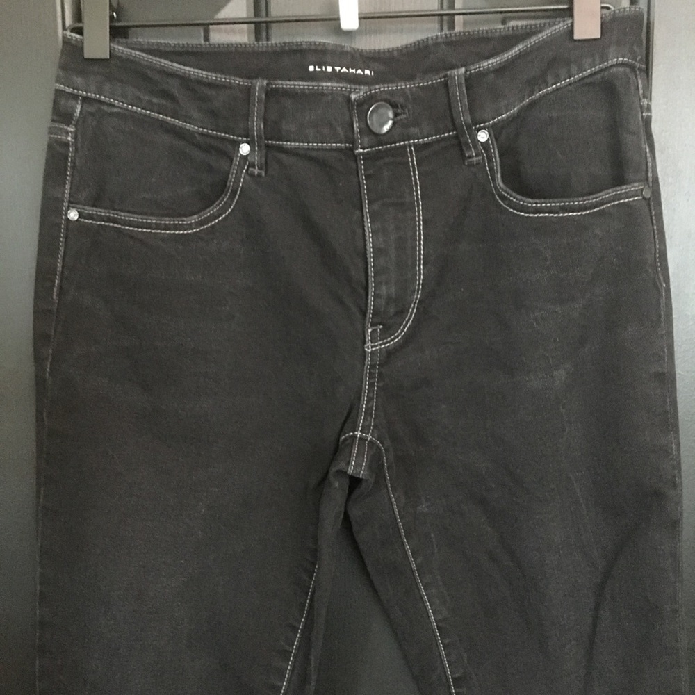 Elie Tahari Hendrix bell jean, 28" black,high rise